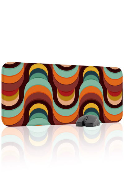 mousepad bastir Mousepad de gaming retro din cauciuc cu antialunecare cusătur...