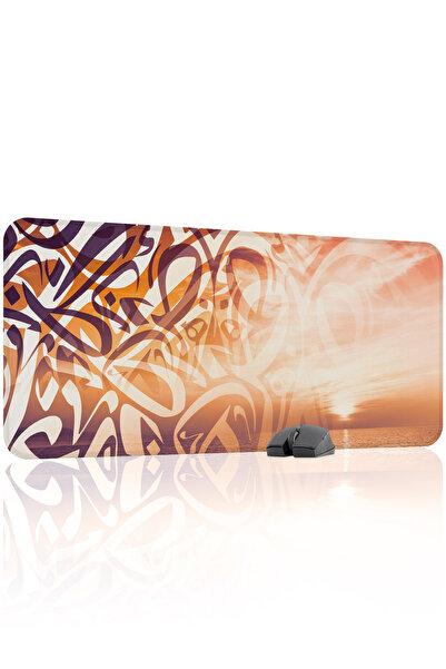 mousepad bastir Mousepad pentru gaming din cauciuc cusut Calligraphy antialun...