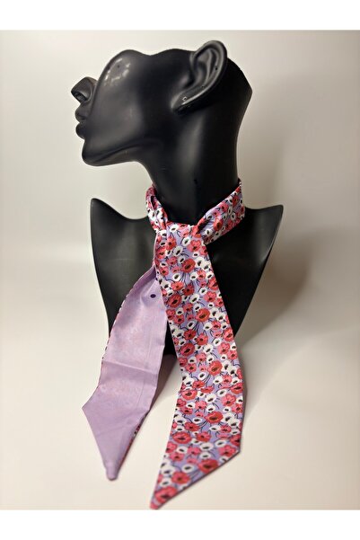 BHR AKSESUAR Patterned Thin Scarf, Ribbon (6X85 cm)