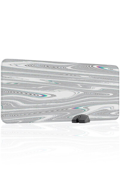 mousepad bastir لوحة ماوس الألعاب المطاطية المخيطة Glitch مانع للانزلاق V5 - ...