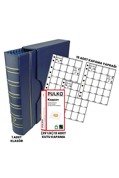 PULKO HistorY 1970 300 Adet Para Koleksiyonu Kapasiteli Lüks Albüm, Lacivert