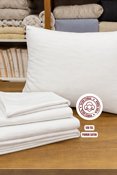 sutra 120 Thread Count 100% Cotton Satin Solid Color Double Duvet Cover Set