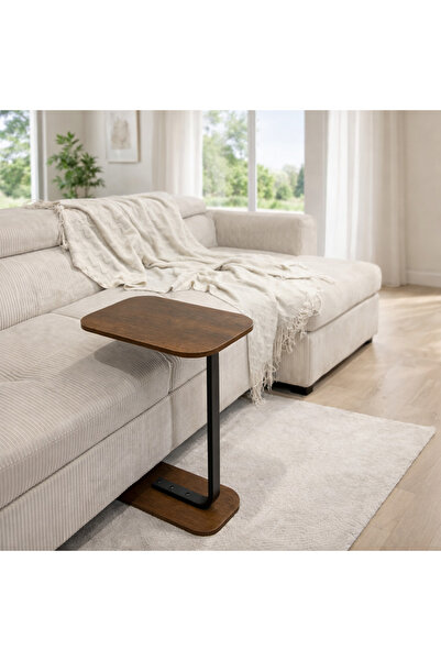 terndat طاولة خدمة سي بلون بني غامق