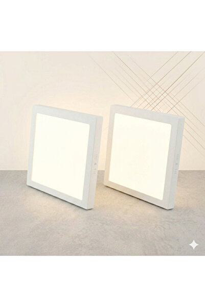 YURDUGÜL 24W Sıva Üstü Kare LED Panel 6500K Beyaz Işık 285x285mm 30mm – 2’li ...