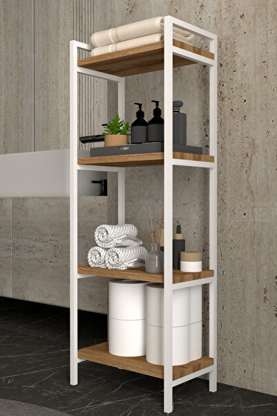 AJU Raft de bucătărie cu 4 niveluri Dulap de baie Dulap multifuncțional Organ...