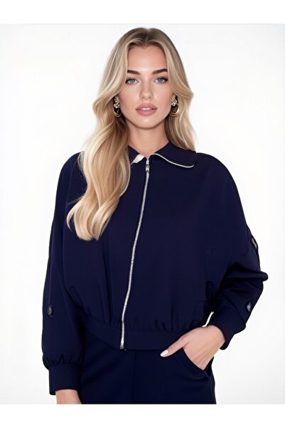 HAPPINES SNM Women's Transitional Modal Fabric Snap Fastener Top and Bottom Set