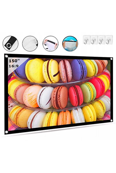 zenwire Ecran de proiectie Zenwire®, portabil si pliabil, 16:9, 332×187 cm, 1...