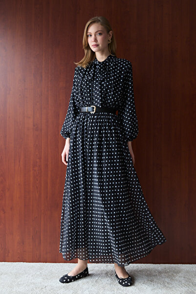 Melike Tatar Polka Dot Dress 32-2724
