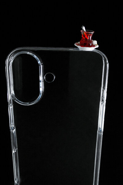 lotusbybuket iPhone 16 Candy-Colored Tea-Colored Non-Yellowing Hard Transpare...