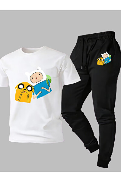 Rayan & Hoor Style Men's Printed tracksuit bottoms and t-shirt bottom top tra...