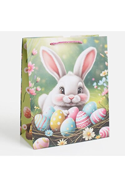 OEM Sacosa Cadou de Paste Verde 25,5x12x32cm