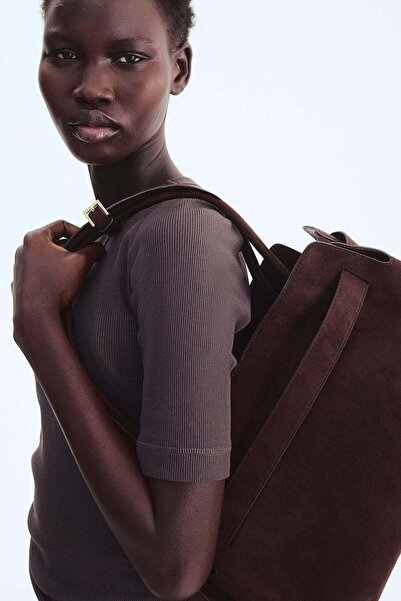 H&M Ribbed silk-blend top