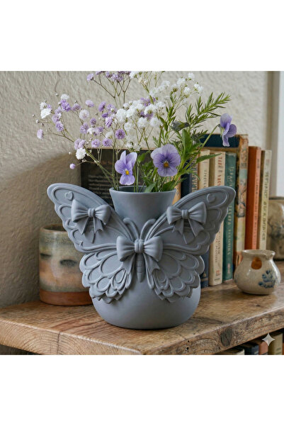 SLM Kelebek Kurdeleli Vazo