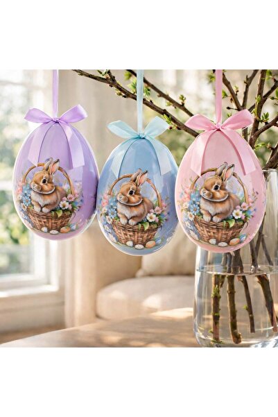 OEM Bunny Colored Egg Decoration 15cm