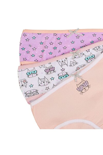 OEM Colorful Panties Set with Printed for Children - 3 Pairs 6-8 Years