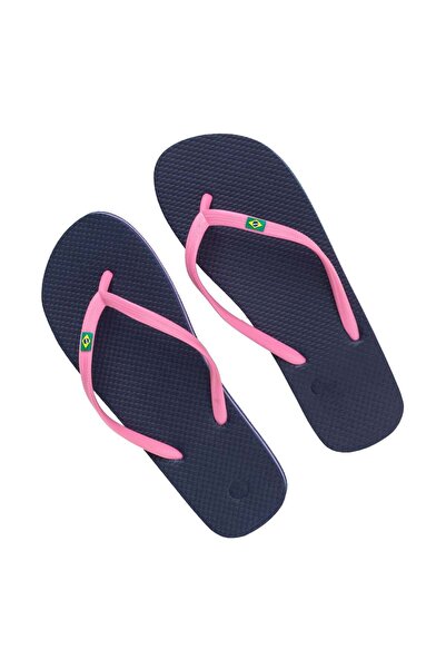 OEM Beach Slipper Blue & Pink Strap Brazil for Women 37-38