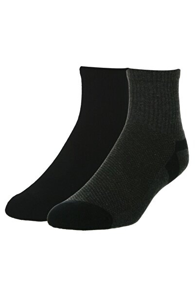 OEM Black Grey Sports Socks - 2 Pairs 39-42