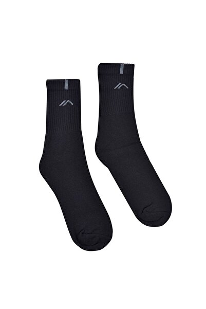 OEM Black Sports Socks with Grey Patterns - 3 pairs 43-46