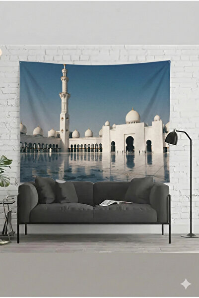 by EKTIREN Sheikh Zayed Mosque Patterned Decorative Wall Covering - Scenic Wa...