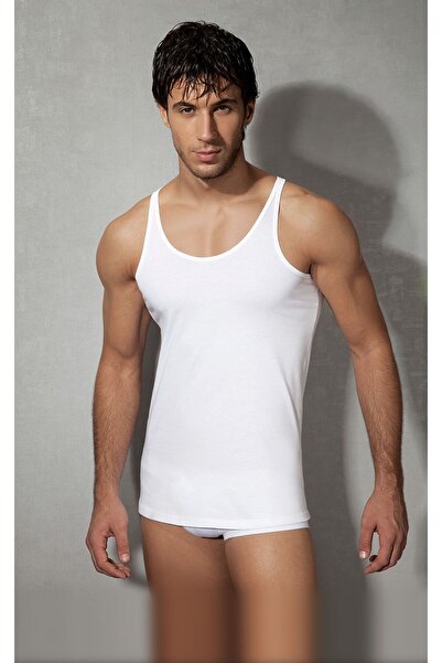 Doreanse Muška potkošulja od 100% pamuka Tanke bretele D Koža U izrez