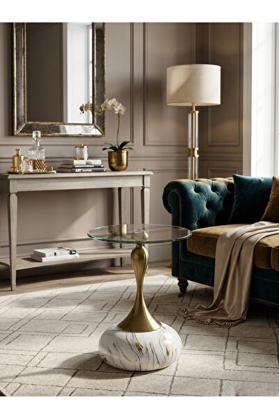 DEC11 Modern side table - with a distinctive artistic design