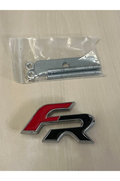 KSF Seat Fr Black Red Chrome Screw Grille/Grille Luggage Logo Emblem