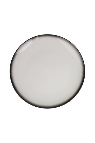 OEM Black Ceramic Stone Effect Fruit Plate Ø19cm