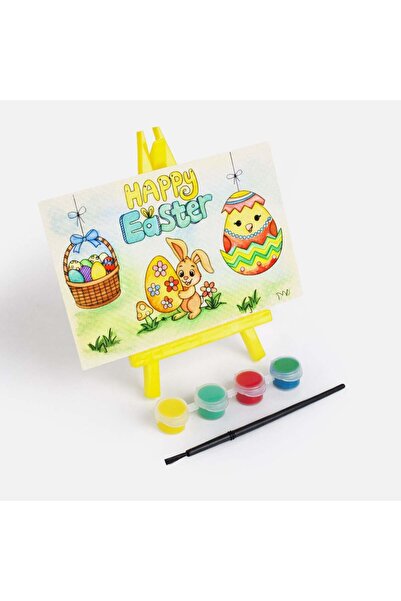 OEM Set Creativ de Paste Tablita pe Sevalet cu Vopsele & Pensula 15x10cm