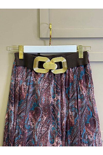 ALLİNOFFİCİAL Tokalı Lastik Kemer Acı Kahve