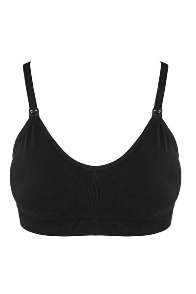 OEM Sutien Negru Ribbed Maternitate & Alaptare XLarge