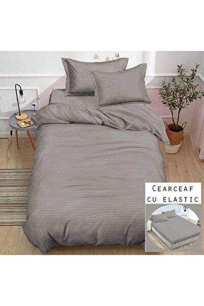 Patul Duvet Cover Set Set, 1 Person, Damask, 4 Pieces, Stretchy Sheet