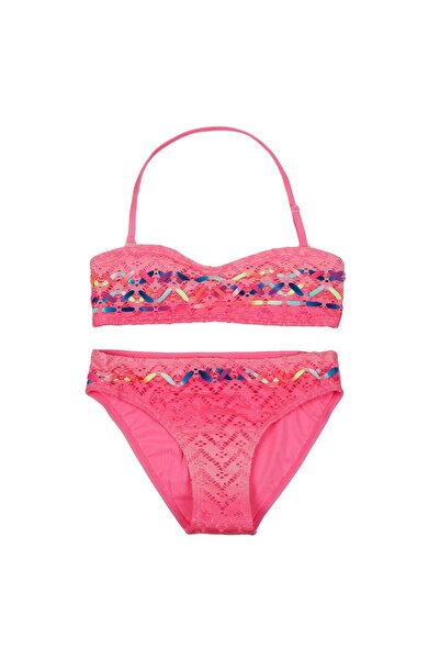 OEM Set Costum de Baie Roz Neon Sireturi pentru Copii 16 Ani