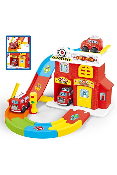 OEM Preschool Toy Fire Station with Vehicle