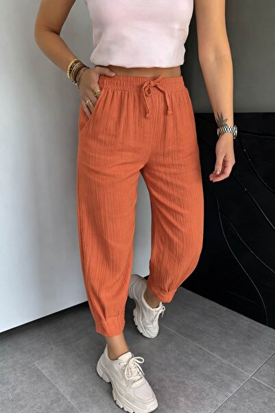 bb butik basic Müslin Havuç Pantolon TR0935