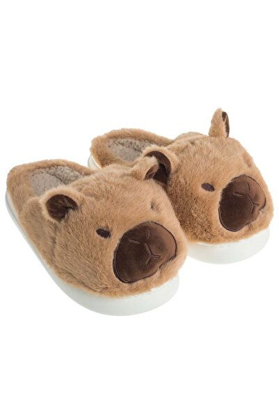 OEM Women's Brown Winter Slipper with Patterned 40-41