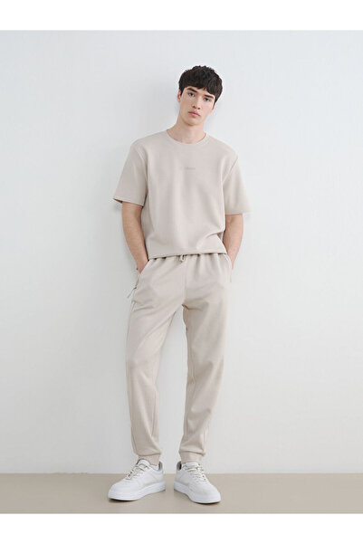 LC Waikiki Xside Beige Standard Fit Men's Jogger Sweatpants