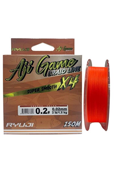 RYUJI Aji Game 4x 150 mt 0.02mm İp Misina Orange
