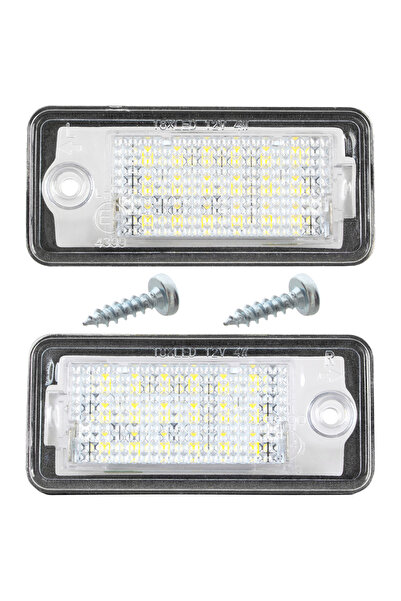 Farex Audi A3 A4 A6 A8 Q7 LED license plate lights 2 pcs set + 2x SCREW