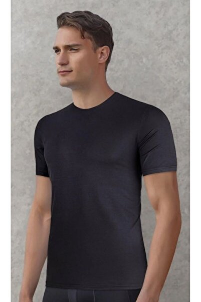 Doreanse Ανδρικό μπλουζάκι Micro Μοντάλ με κοντό μανίκι και λαιμόκοψη ποδηλατ...