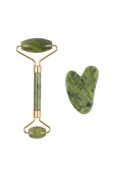 EkoAlışverişDünyam Jade Roller Gua Sha Stone Set
