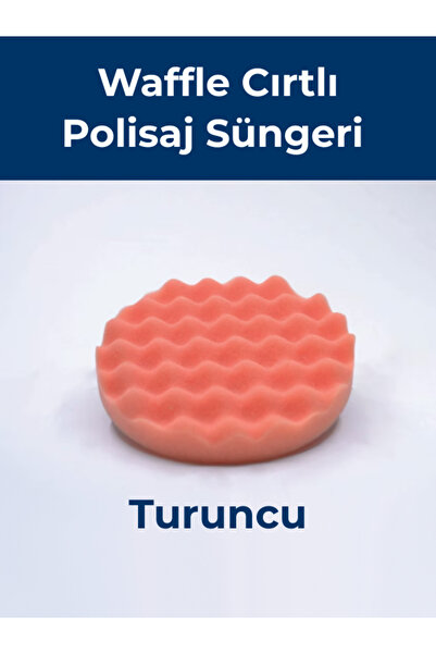BEFAR Waffle Cırtlı Polisaj Süngeri 150x25 mm – TURUNCU | Yüksek Sertlik Çizi...