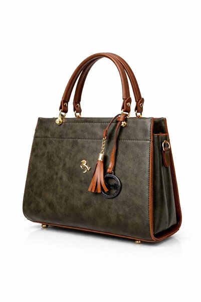 ÇANTAM GELSİN Γυναικεία τσάντα ώμου miami polo σε μπλε ναυτικό χρώμα Γνήσια τ...