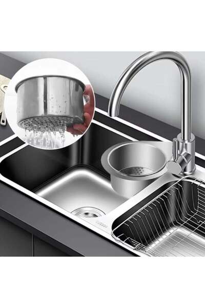 EkoAlışverişDünyam Swan Design Stainless Sink Drain Basket