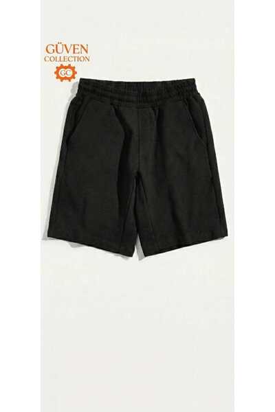 Güven Collection Siyah unisex şort