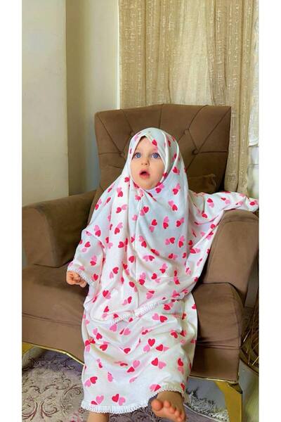 ALDAIYR Children's Prayer Dress Cotton Fabric