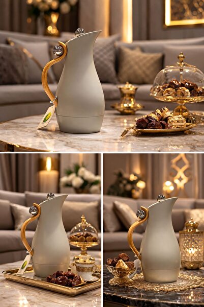 sahal aloula Sweet Tea and Coffee Thermos Set, 1 Liter