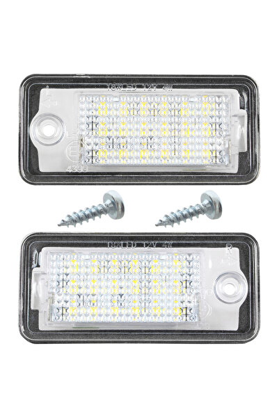 Farex Audi A3 A4 A6 A8 Q7 LED license plate lights 2 pcs set + 2x SCREW