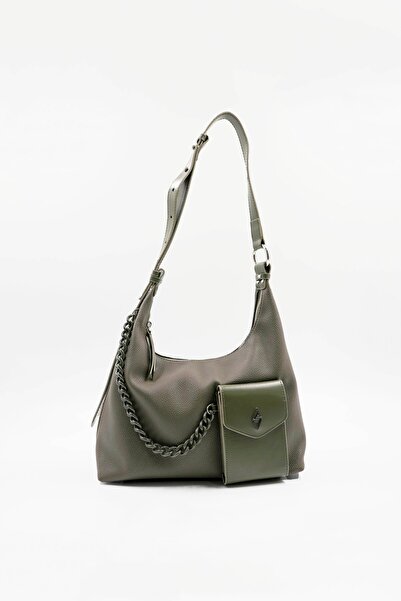 Aron Atelier Marta Khaki Sa lančanim detaljem Žene Torba za rame