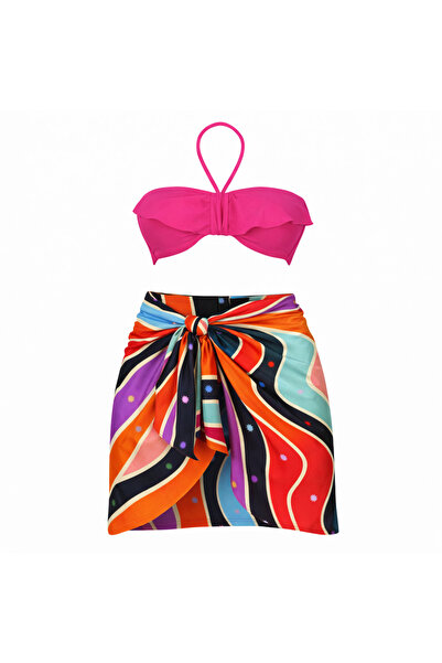 laviyonsa Cotton Satin Color Beach Pareo 160*50