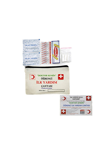 shopwave İLK YARDIM 19PCS ÖĞRENCİ ÇANTASI (5047)
